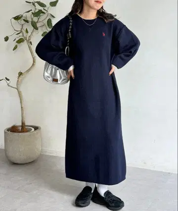 [ U.S. POLO ASSN. ] 페이크 레이어 원피스