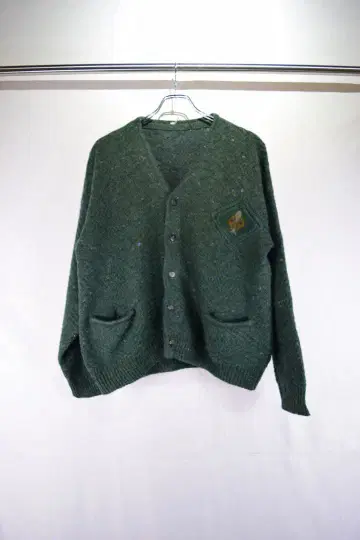 구제 의류 유로 아크릴 울 니트 가디건 유럽 구제 빈티지