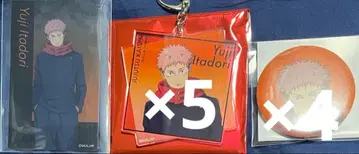 주술회전 전시회 이타도리 유우지 아크릴 키링 캔뱃지 클리어 카드