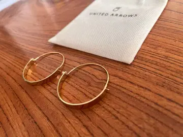 UNITED ARROWS 골드 후프 귀걸이