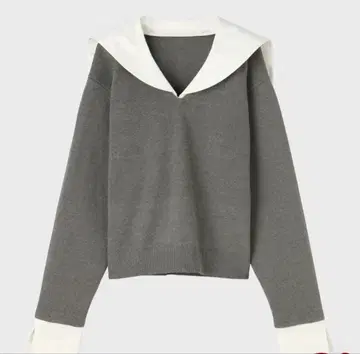 THE TOE Cochem 세일러 탑 그레이 세일러풍 니트