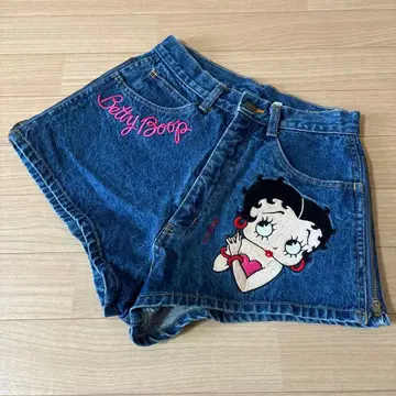 페티짱 귀여운 데님 숏팬츠 사이드 지퍼