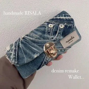 데님 리메이크 지갑