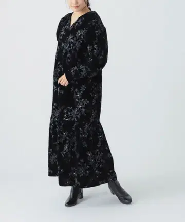 [ 택 포함 새상품 ] RBS 플라워 프린트 티어드 원피스