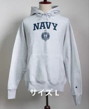 챔피온 Champion 리버스 위브 후드티 US NAVY
