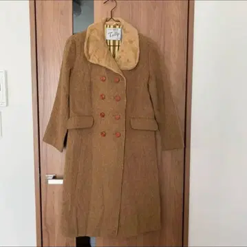 빈티지 롱 코트 클래시컬 모던 쇼와 레트로