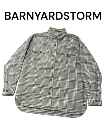 BARNYARDSTORM 밴야드 스톰 체크 무늬 셔츠 자켓