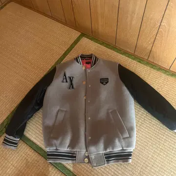 Armani Exchange 바시티 자켓 그레이/블랙