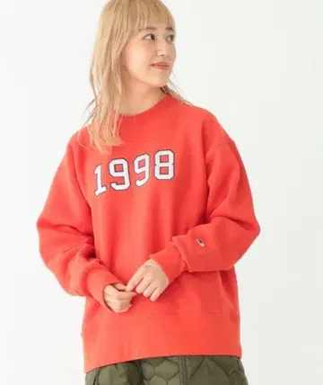 BEAMS BOY Champion 리버스 위브(R) 로고 맨투맨