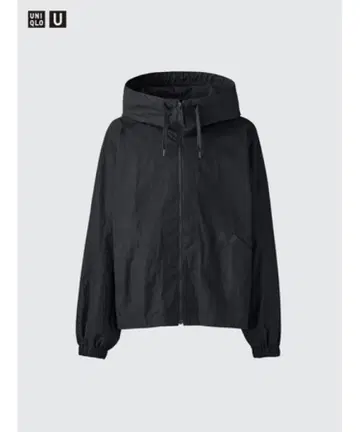 미사용 새상품 유니클로 U 후디드 블루종 L 사이즈 블랙