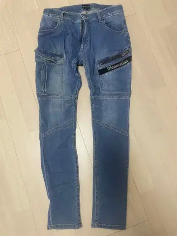 Dinnovation 카고 팬츠 L 데님 블루