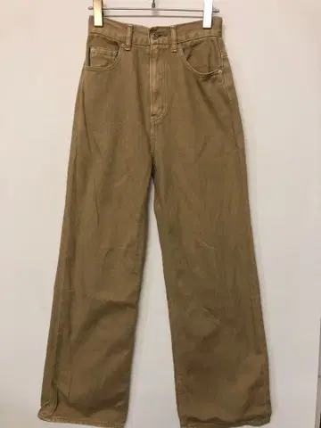 SLY JEANS 구제 의류 하이웨스트 풀렝스 와이드 스트레이트 팬츠