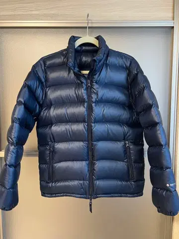 BEAMS PERTEX 다운 자켓 네이비