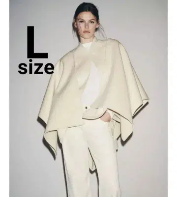 ZW COLLECTION 울 케이프 코트 에크루 L 완판템