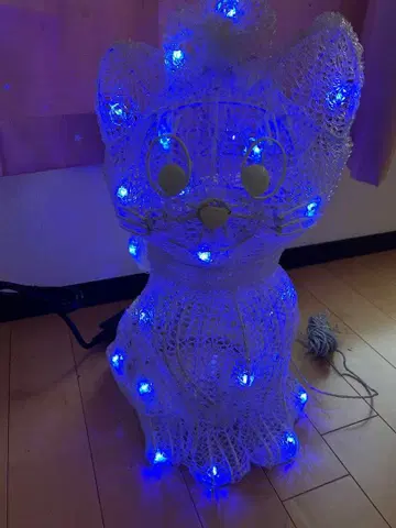 디즈니 마리 라이트 크리스마스 장식 파란색 LED 일루미네이션