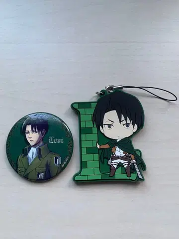 진격의 거인 리바이 캐릭터 배지 컬렉션 캔뱃지 러버 스트랩