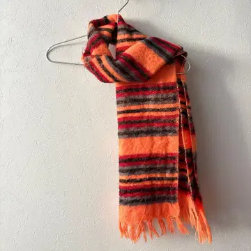 y2k 00s archive 네온 컬러 머플러 오렌지