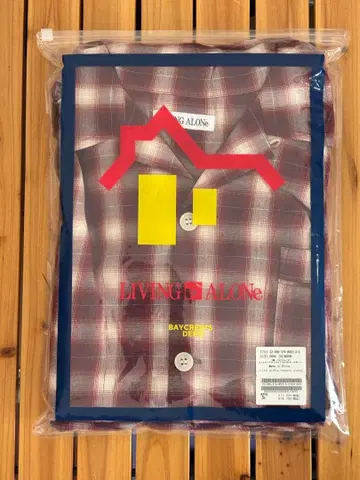 [ 미사용 새상품 ] L 사이즈 리빙 애로우 옴브레 체크 파자마