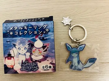 포켓몬 Snowy gathering 메탈 키링 글레이시아