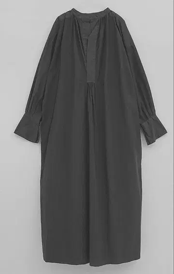 앙셰느망 롱 원피스 차콜 그레이