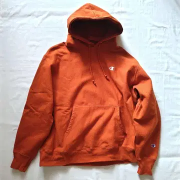Champion Reverse Weave 후드티 XL 오렌지