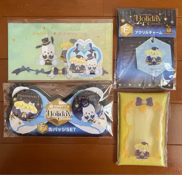 산리오 Happy Holiday 복권 포차코 폼폼푸딩 4종