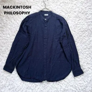 MACKINTOSH PHILOSOPHY 밴드 카라 셔츠 네이비 M