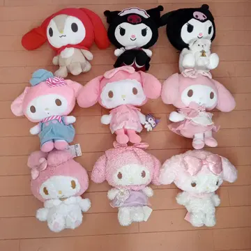 마이멜로디 쿠로미 봉제 인형 세트 9개
