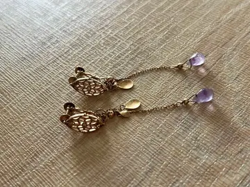 agete 자수정 귀찌 3way