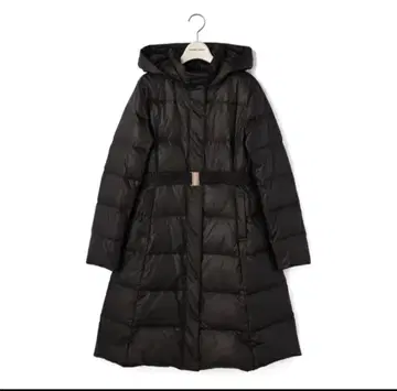 레스 빠세 허리 마크 롱 다운 코트 36 블랙