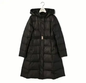 레스 빠세 허리 마크 롱 다운 코트 36 블랙