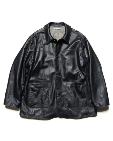 25AW uniform experiment LEATHER CAR COAT