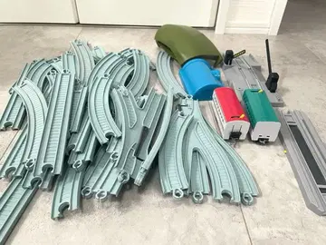 다이소 철도 레일 부품 세트