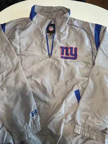 NFL 나일론 자켓 뉴욕 자이언츠 하프 지퍼