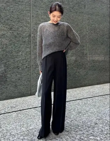 anuans 센터 프레스 마린 팬츠