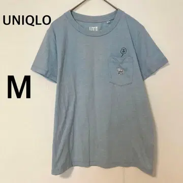 유니클로 UT 반팔 T셔츠 [ M ] 티셔츠 스누피 스카이블루