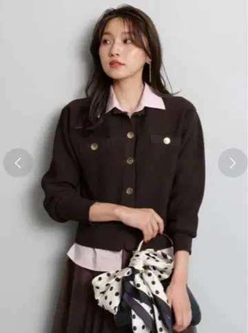 JUSGLITTY 카라 카노코 가디건 택 포함 새상품