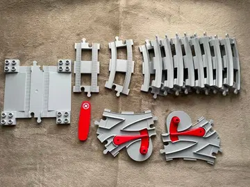 레고 듀플로 LEGO Duplo 기차 트랙 레일 세트 10882