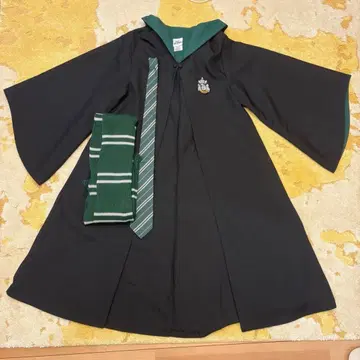 USJ 공식 슬리데린 로브 M 사이즈 머플러 넥타이 3종 세트