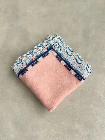 치카자와 레이스점 ANA 오리지널 타월 손수건 핑크 새상품