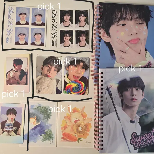 최립우 앨범 포카 양도 스윗드림 증사 엽서