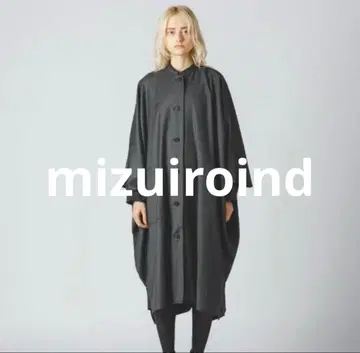 미즈이로 인드 판초 라이크 원피스 그레이 컨디션 최상