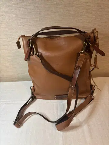 브라운 가죽 백팩 백팩
