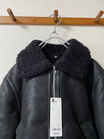 무스탕 터치 플라이트 자켓