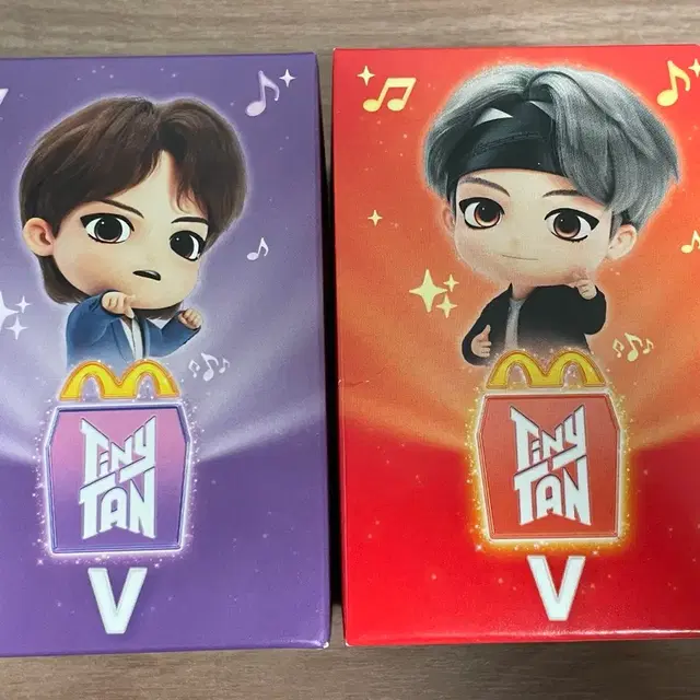 방탄 해피밀 타이니탄 피규어 V 일괄