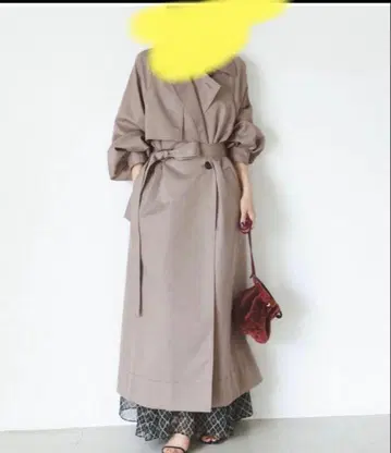 NOBLE 글로우 트윌 볼륨 드레스 코트 38