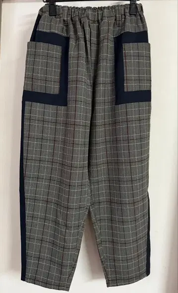 [nunuforme] 그레이 계열 체크 캐주얼 팬츠