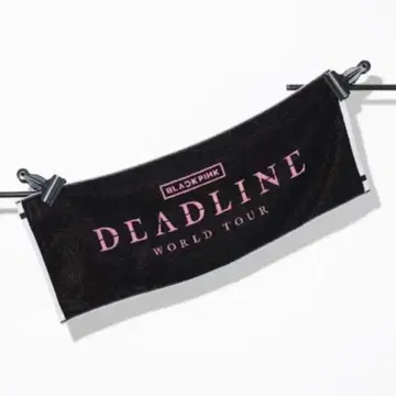 BLACKPINK DEADLINE WORLD TOUR 타월 블랙