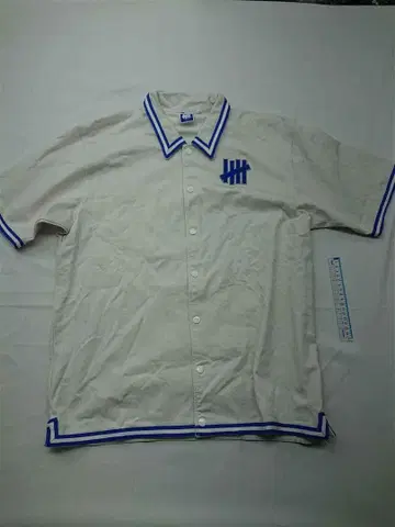 언디피티드 23SP 베이스볼 셔츠 화이트 남성용 L 사이즈