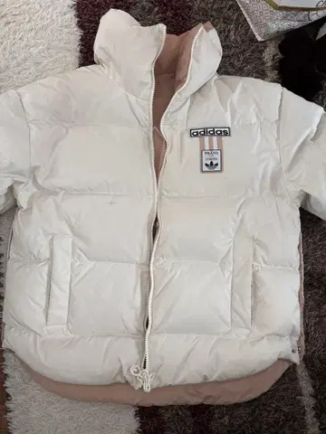 adidas 리버서블 다운 자켓 화이트